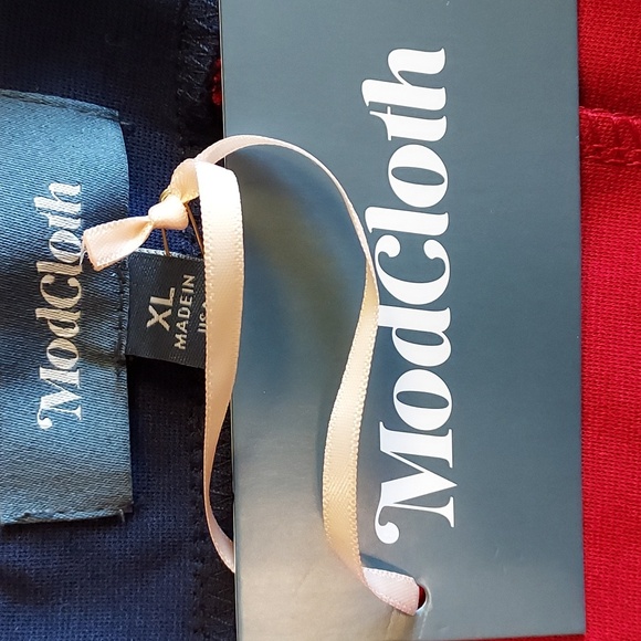 Modcloth NWT Red and Blue Sleeveless Mini Dress Size XL - Picture 7 of 9